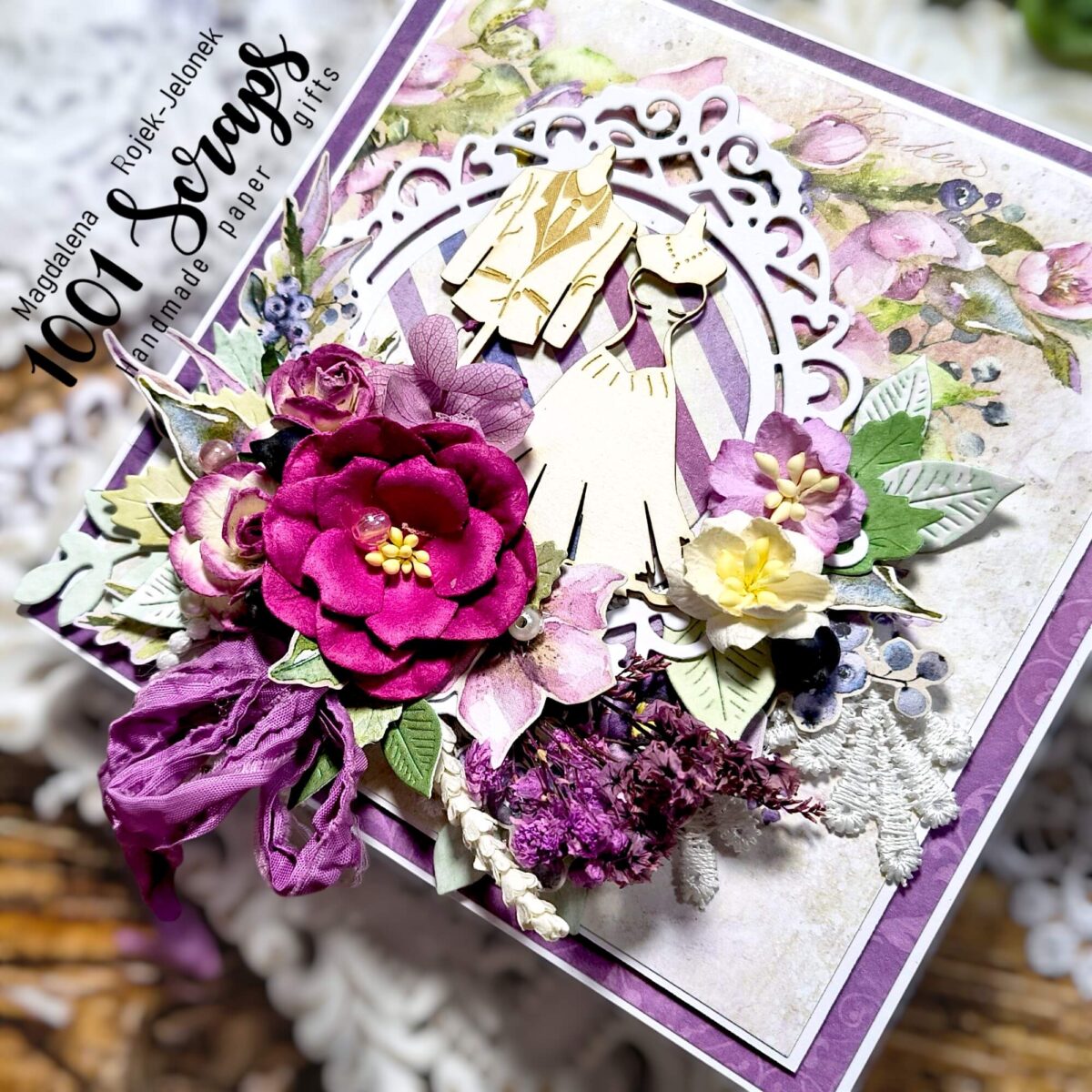 Zdjęcie Kartki ślubnej 1 z bliska