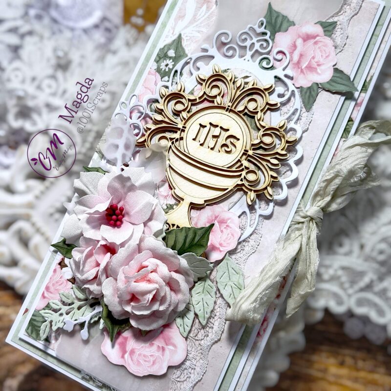 kartka na komunię dla dziewczynki