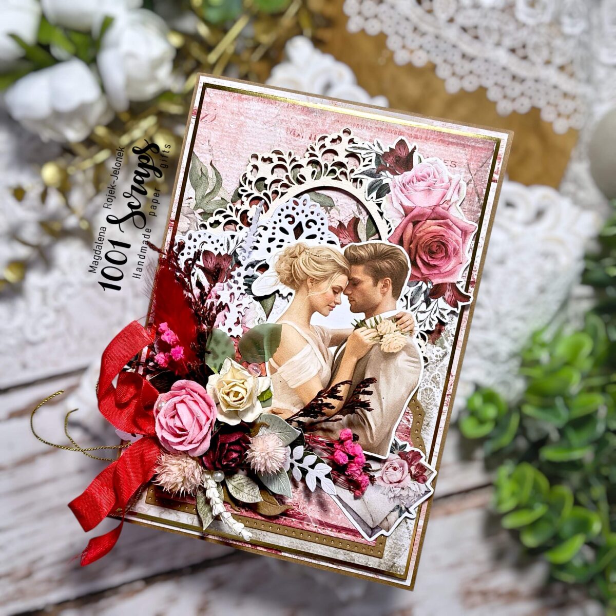 Zdjęcie Kompletu ślubnego 2 kartka z życzenia,i