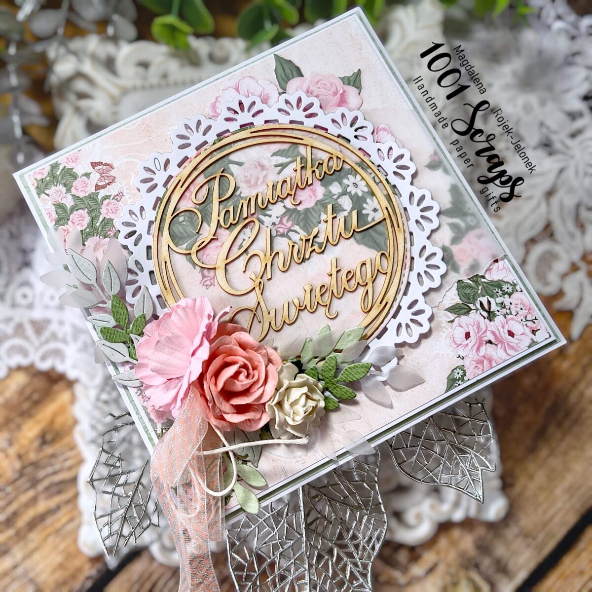 Zdjęcie Kartki na chrzest święty 3 cały obraz