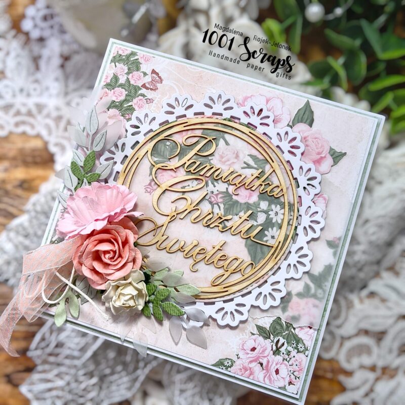 Kartka na chrzest dla dziewczynki