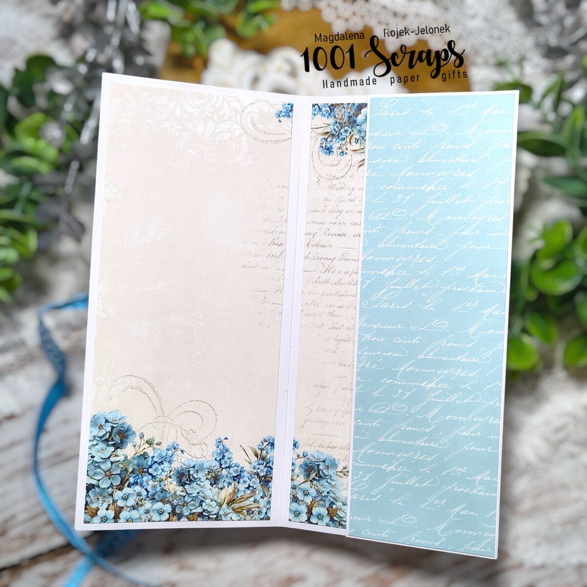 Kartka na Ślub „Niezapominajkowa Przysięga” - obrazek 4