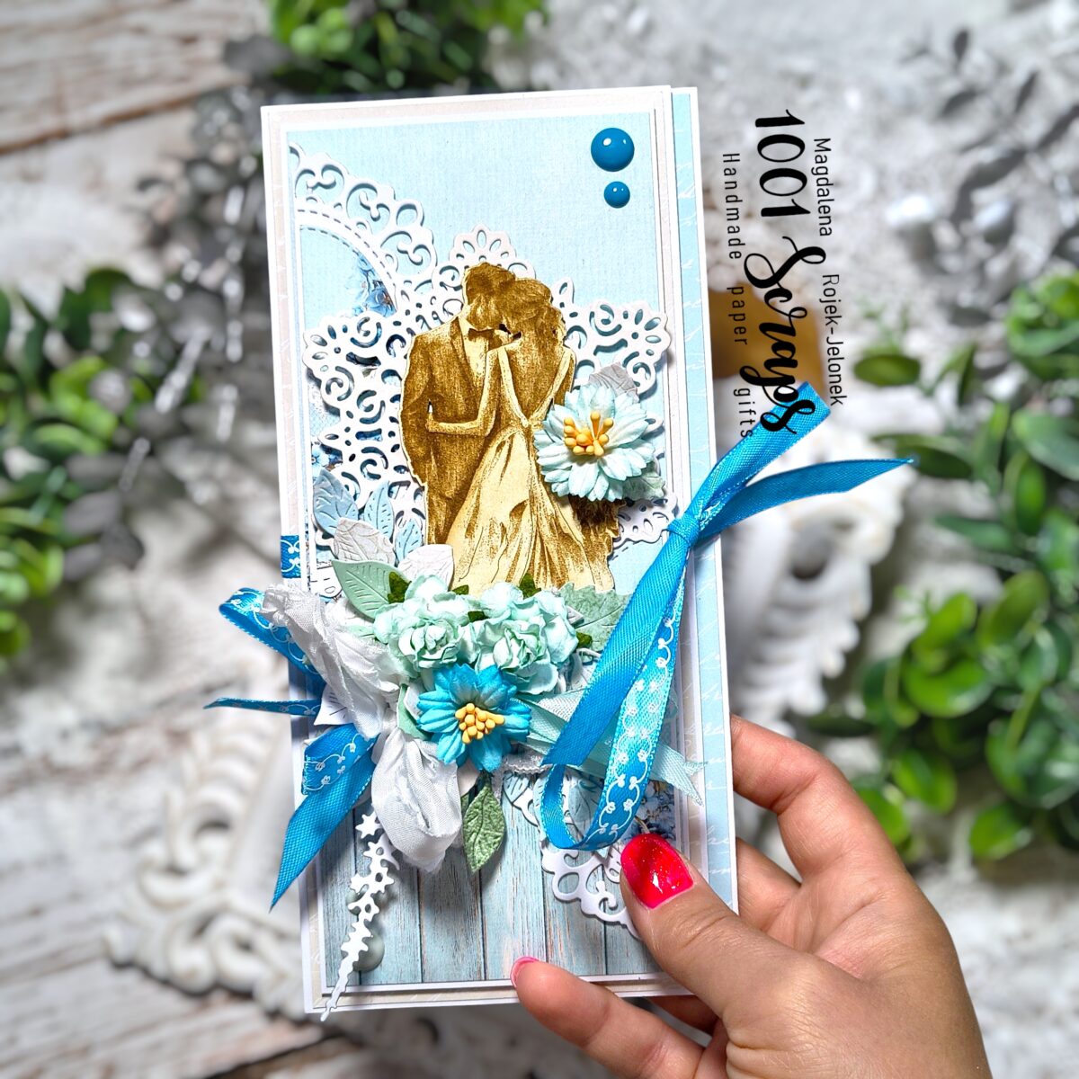 niebieska kartka na ślub