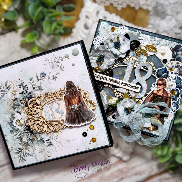 urocza kartka na 18stkę w wersji glamour