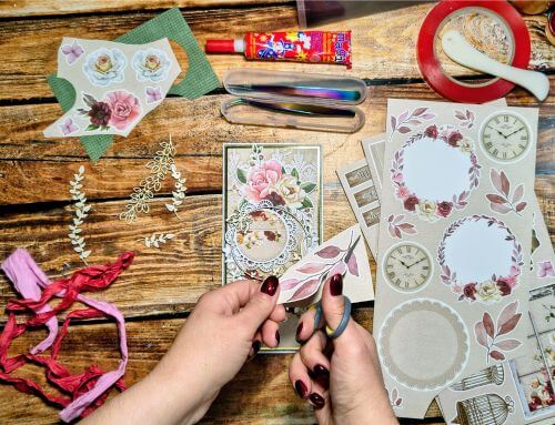 scrapbooking handmade - Magda z 1001 Scraps przy pracy